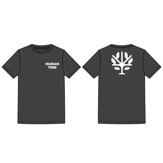 Human Tree black T-shirt
